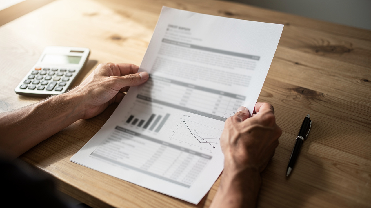 Analyse d'un dossier de crédit avec documents financiers